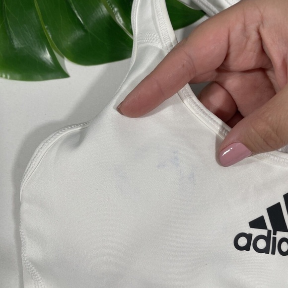 NWD Adidas [ Small ] Don't‎ Rest Alphaskin Racerback Sports Bra White - Picture 7 of 12